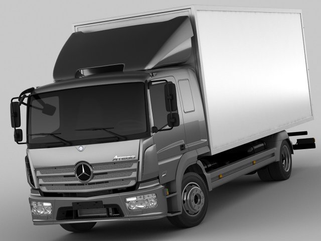 mercedes atego long 2014 3D Model .c4d .max .obj .3ds .fbx .stl .blend