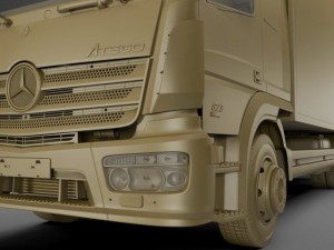 mercedes atego long 2014 3D Model