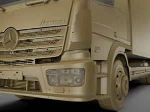 mercedes atego long 2014 3D Model