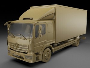 mercedes atego long 2014 3D Model