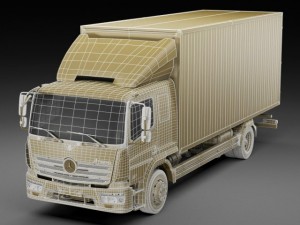 mercedes atego long 2014 3D Model