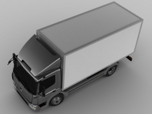 mercedes atego 2014 short 3D Model