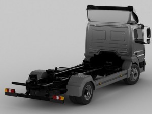mercedes atego 2014 short 3D Model