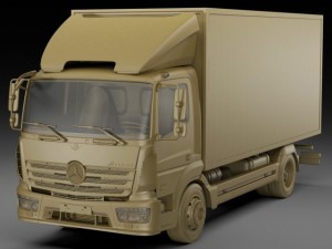 mercedes atego 2014 short 3D Model