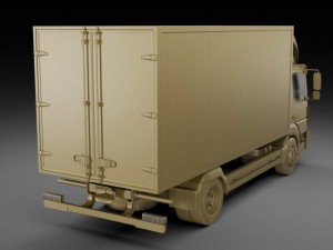 mercedes atego 2014 short 3D Model