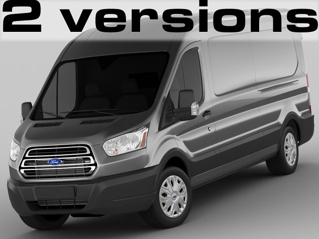 transit maxi van 2014 Modelo 3D .c4d .max .obj .3ds .fbx .stl .blend 