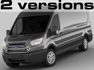 transit maxi van 2014 Modelo 3D