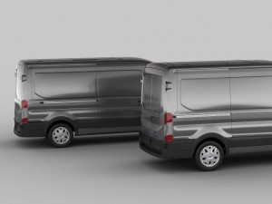 transit maxi van 2014 Modelo 3D