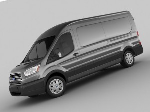 transit maxi van 2014 Modelo 3D