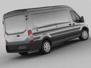 transit maxi van 2014 Modelo 3D
