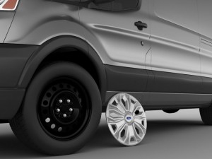 transit maxi van 2014 Modelo 3D