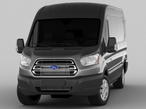 transit maxi van 2014 Modelo 3D