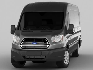 angkutan umum maxi van 2014 Model 3D