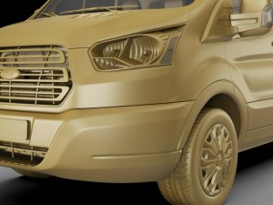transit maxi van 2014 Modelo 3D