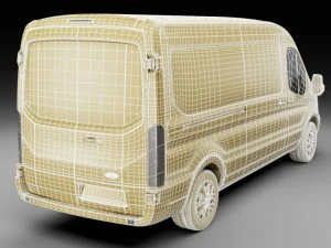 angkutan umum maxi van 2014 Model 3D