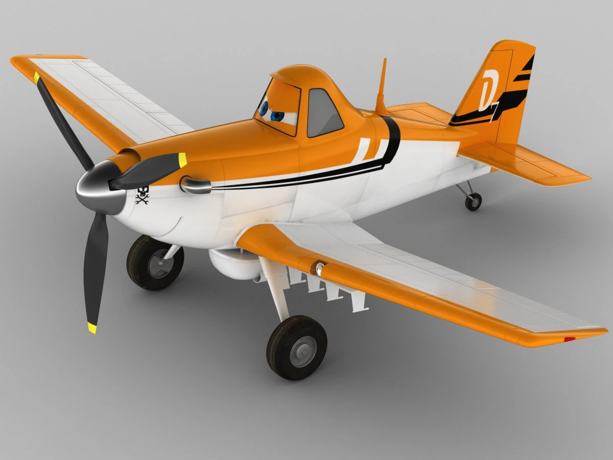 dusty crophopper 3D Model .c4d .max .obj .3ds .fbx .stl .blend