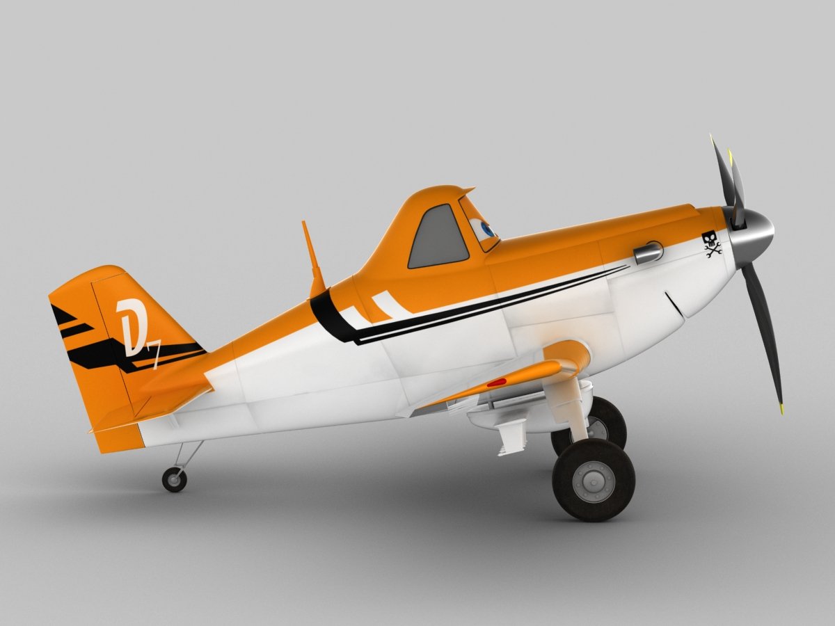 Dusty Crophopper 3d Model In Cartoon 3dexport
