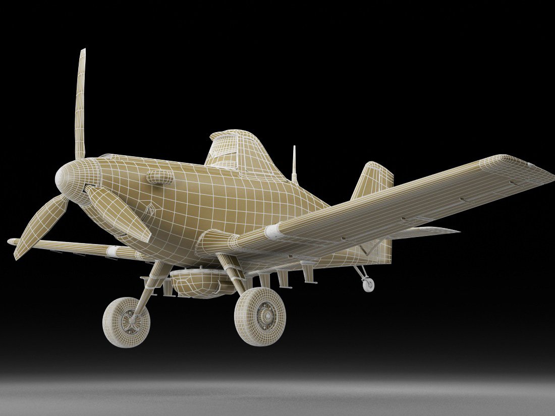 Dusty Crophopper 3d Model In Cartoon 3dexport