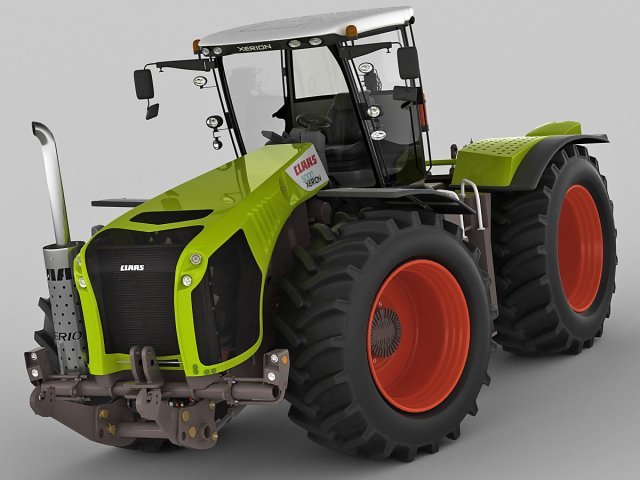 claas xerion tractor Modèle 3D .c4d .max .obj .3ds .fbx .stl .blend 