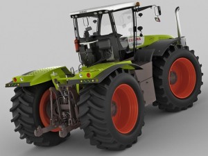 claas xerion tractor Modèle 3D