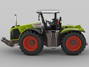 claas xerion tractor Modèle 3D