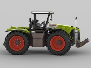 claas xerion tractor Modèle 3D