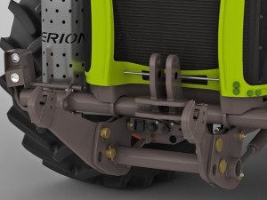 claas xerion tractor Modèle 3D