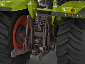 claas xerion tractor Modèle 3D
