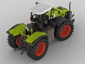 claas xerion tractor Modèle 3D