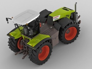 claas xerion tractor Modèle 3D