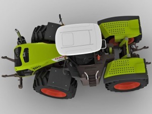 claas xerion tractor Modèle 3D