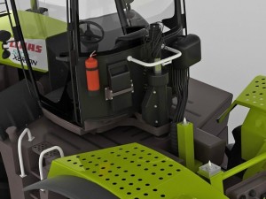 claas xerion tractor Modèle 3D