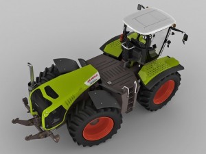 claas xerion tractor Modèle 3D