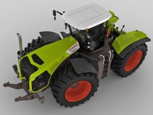 claas xerion tractor Modèle 3D