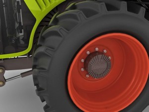 claas xerion tractor Modèle 3D