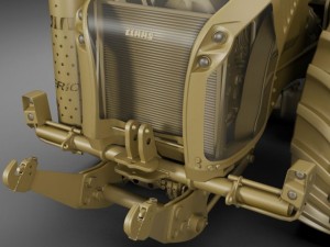 claas xerion tractor Modèle 3D