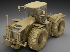 claas xerion tractor Modèle 3D