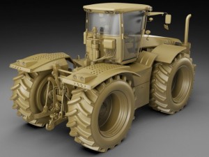 claas xerion tractor Modèle 3D