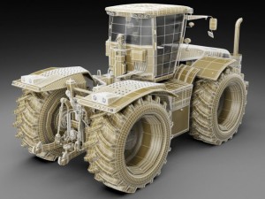 claas xerion tractor Modèle 3D