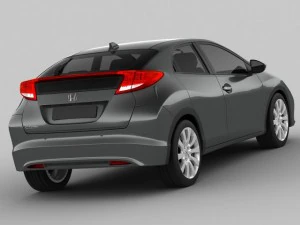 10 cars collection plus coach 3D Model