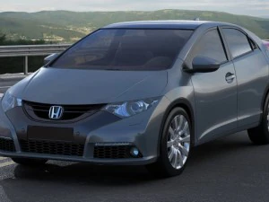 10 cars collection plus coach 3D Model