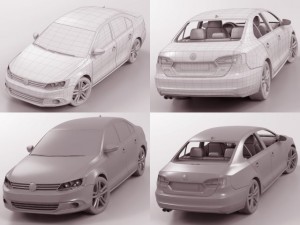 10 cars collection plus coach 3D-Modell
