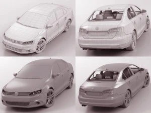10 cars collection plus coach 3D Model