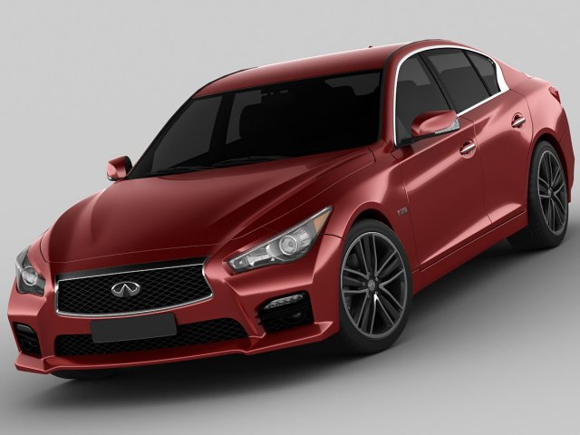 infiniti q50s 3D Model .c4d .max .obj .3ds .fbx .stl .blend 