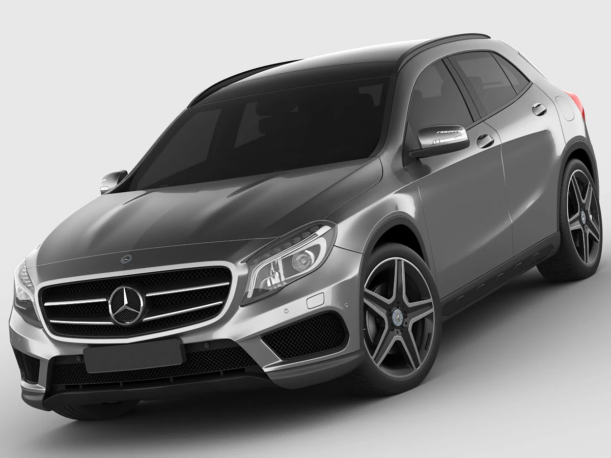 mercedes gla amg package 3D Model .c4d .max .obj .3ds .fbx .stl .blend