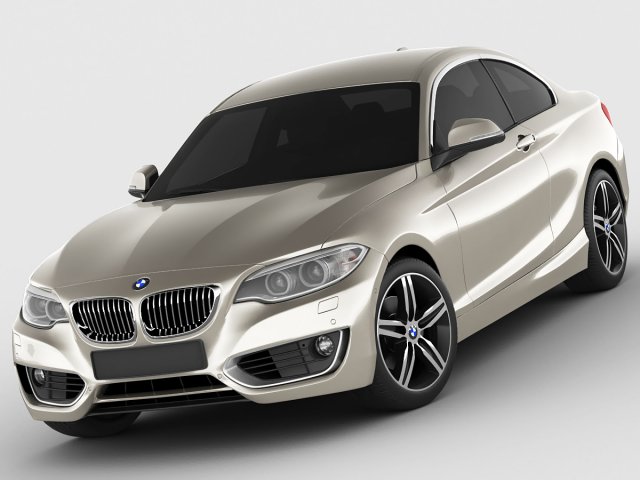 b m w 2 f22 2014 3D Model .c4d .max .obj .3ds .fbx .stl .blend 