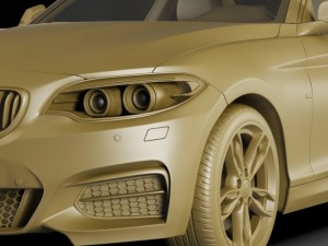 b m w m235i f22 3D Model