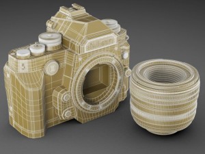 nikon df digidal camera 3D Модель