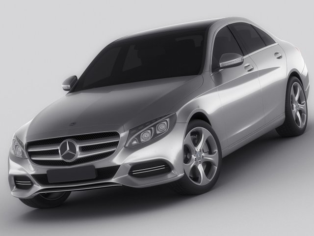 mercedes c class 2014 avantgarde Modello 3D .c4d .max .obj .3ds .fbx .stl .blend 