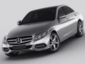 mercedes c class 2014 avantgarde 3D 모델